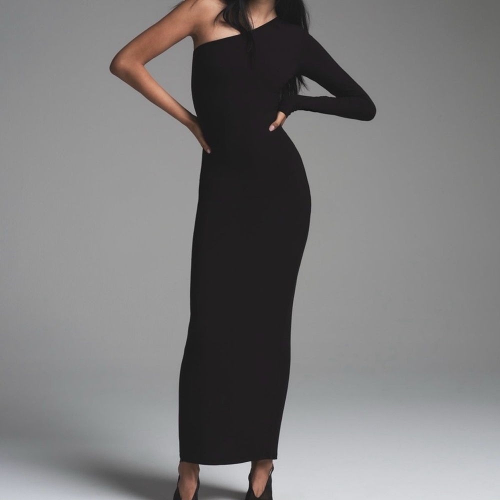 SKIMS soft lounge one shoulder long dress
